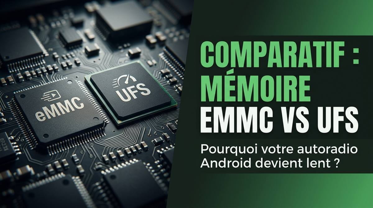 Comparatif : Mémoire eMMC vs UFS, pourquoi votre autoradio Android rame ?